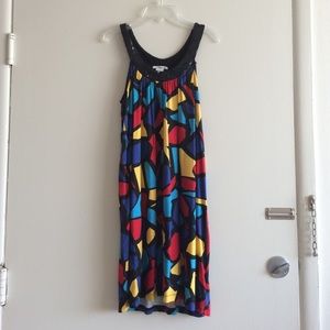 Kensie sequin collar geometric dress